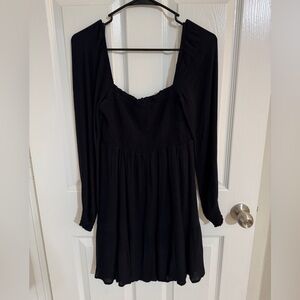 Abercrombie long sleeve dress black